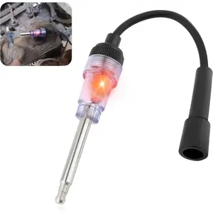 Spark Plug Tester with Indicator Lights, Universal Ignition Coil Tester Tool for Small Engine Check Ignition System, Car Accessories for Cars Motorcycle Lawn Mower 1PCS