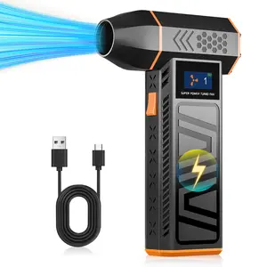 Car snow blower electric fan Turbojet fan 130000RPM Clean blower tool 3-speed adjustable C-type charging super wind speed can quickly clean vehicles 2025 new model Father's Day gift