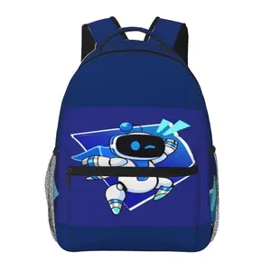 Large Capacity Astro Bot Travel Backpack Laptop astrobot Backpack Carry On astro bot toy Backpack Cute Cartoon Casual Daypack Business Work Bag for Teens, Colleagues & Holiday Gifts