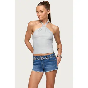 Katalya Glitter Halter Top