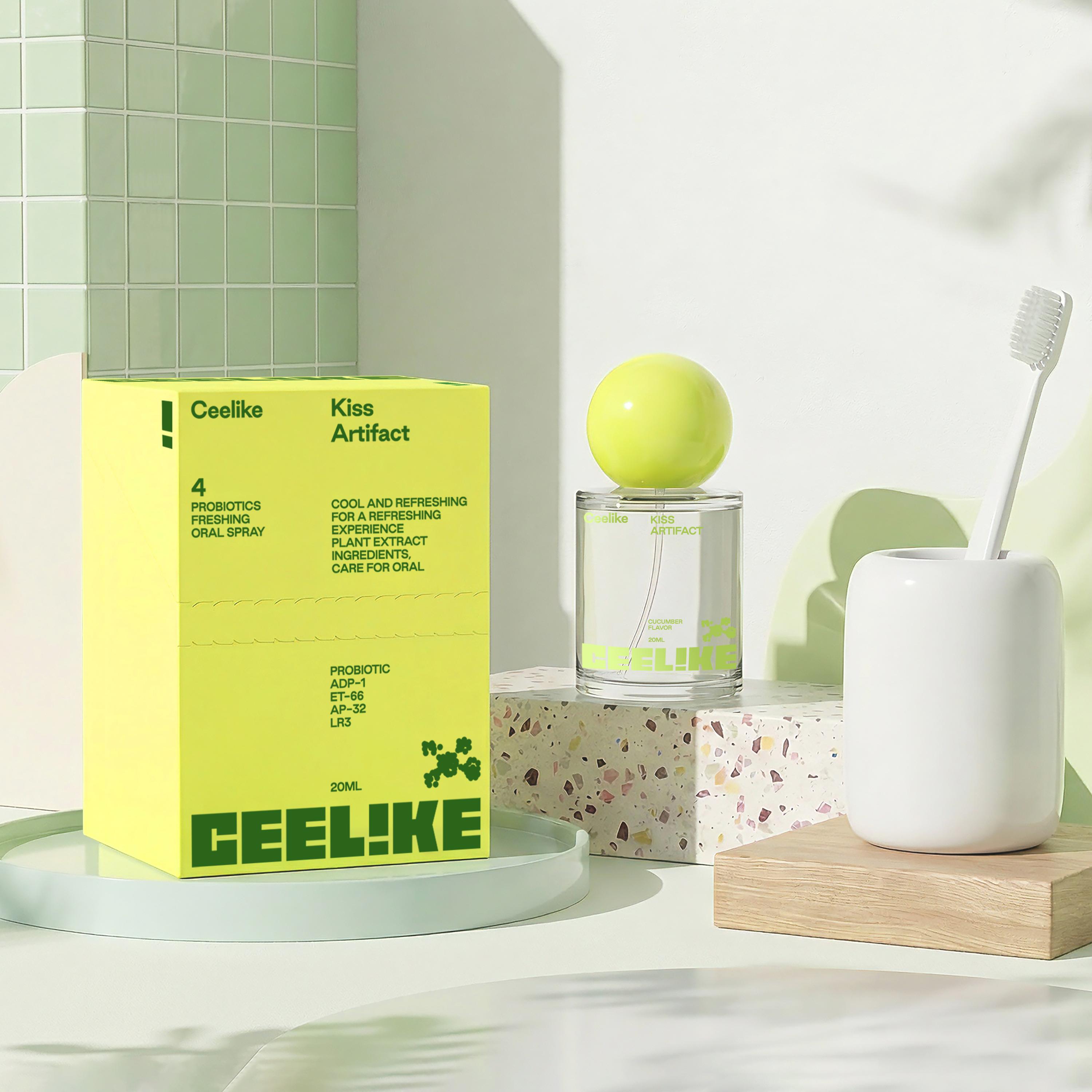 CEELIKE Probiotic Cucumber Oral Spray | 20ml for Long-Lasting Freshness & Oral Care | Sugar-Free & Portable Breath Freshener