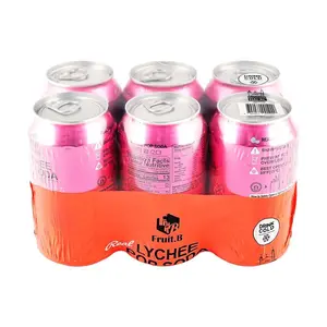 JAYONE Korean Lychee Drink 340ml x 6 Bottles - Refreshing Fruit Beverage