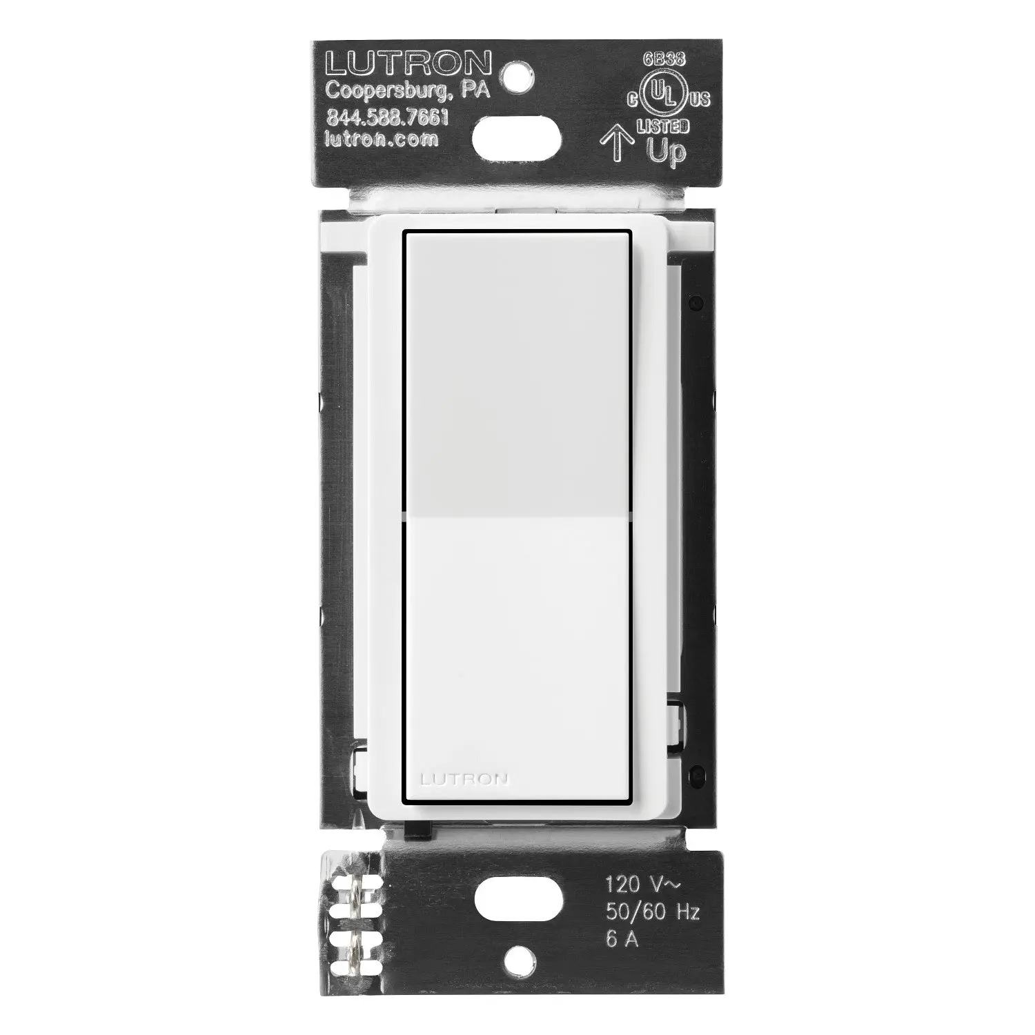 Lutron Claro Smart Accessory Switch, 3-Way/Multi-Location, White, DVRF-AS-WH