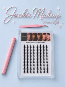 JACKIE MAKEUP-CLUSTER LASHES-WITH TOOLS-TWEZZERS