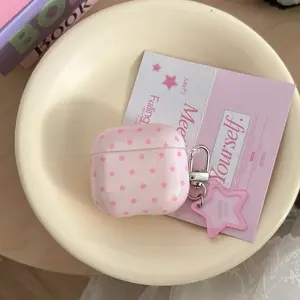 [Leo] full screen pink stars for AirPods pro3 earphone cover 4th generation wireless bluetooth apple AirPods 1 /2 generation soft case