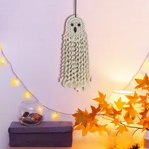 Halloween decoration hanging handmade white ghost wall hanging festival indoor decoration outdoor decoration Halloween gift