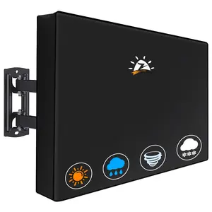 Outdoor Tv Cover 43 Inch - 600d Weatherproof & Waterproof For 40 To  Heavy Duty Enclosure Protector Outside Flat Screen (size: 40"l X 6"d 26"h)