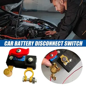 Battery Disconnect Switch 12V/24v, High Conductivity Battery Cut-Off, Pure Copper Manual Rotary Shutdown for Cars Trucks Rvs Boats
