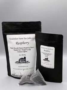 Raspberry Handmade Loose Leaf Tea - Herbal Healthy Essence - Fruit Beverage- Black Tea summer Tea loaded