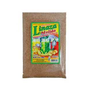 Linaza Molida Natural 100% | Semilla de Lino Salvadoreña | 10 Oz