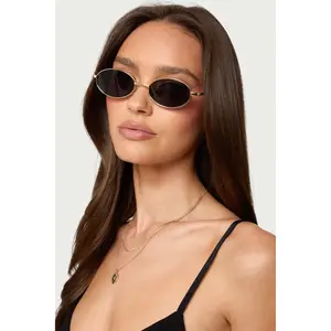 Naomie Oval Metal Sunglasses