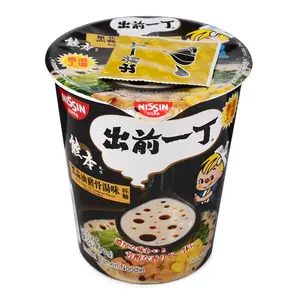 Nissin Demae Iccho Black Garlic Oil Tonkotsu Flavor (Cup Type) 72 g