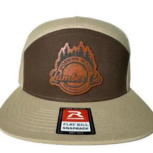 Morning Wood Lumber Co. Leather Patch Hat trucker hat classic color