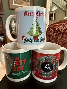 Christmas 2024 THREE MUG SET (Jett Thacker, Carly & Sergio, Angelus Genetics) Limited Edition 3-Mug Set