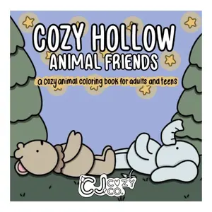 Cozy Hollow, Animal Friends-a cozy animal coloring book for adults and teens