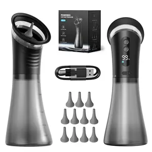 [NEW] Electric Ear Wax Removal System Pro - 3-Speed Hydraulic Ear Cleaner Kit with Water Temp Sensor & Visual Waste Tank | Rechargeable USB, Dry/ Dirty Storage, Nozzle Belt, Medical-Grade Home Care