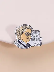 Vintage 90s Movie Metal Pin, Cute Cartoon Character Brooch Badge, Fashion Accessories for Women & Men, Enamel Pin Suitable for Backpacks, Jeans, Scarves, Hats Decoration, Rooster Hat Pin