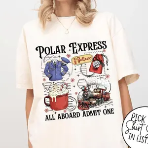 Polar Express Shirt, Christmas Family Vacation Tee, Polar Express Sweatshirt, Christmas Family Vacation Tee 3