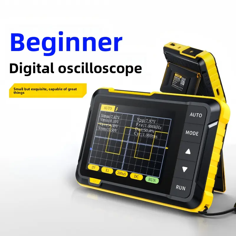 FNIRSI DSO152 Handheld Multifunctional Oscilloscope Kit, Portable Digital Electrical Measuring Tool for Beginners & Technicians, Circuit Maintenance, Automotive Testing, Hobbyist Field Use, Lightweight