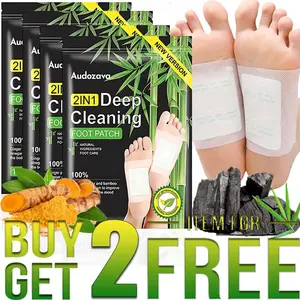 Foot Detox Patch Natural Bamboo Charcoal Ginger Foot Patch | Adhesive Cleansing Pad, Helps Detoxify, Relieve Stress, Improve Sleep In-depth Foot Care, Fusion of Herbal Health Solutions Health Therapy & Fitness