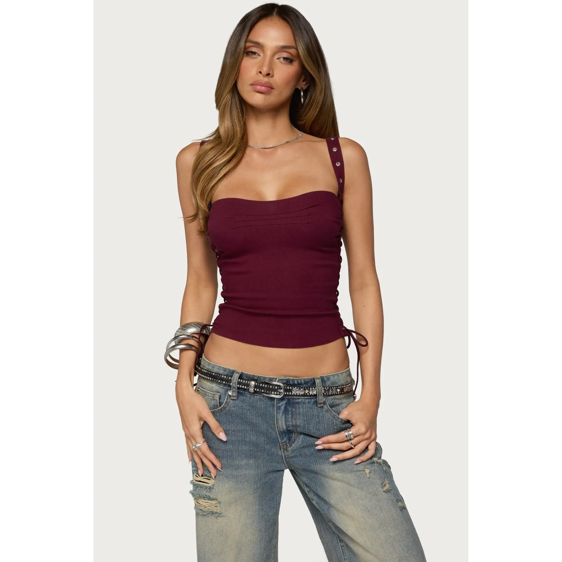 Adi Grommet Lace Up Corset