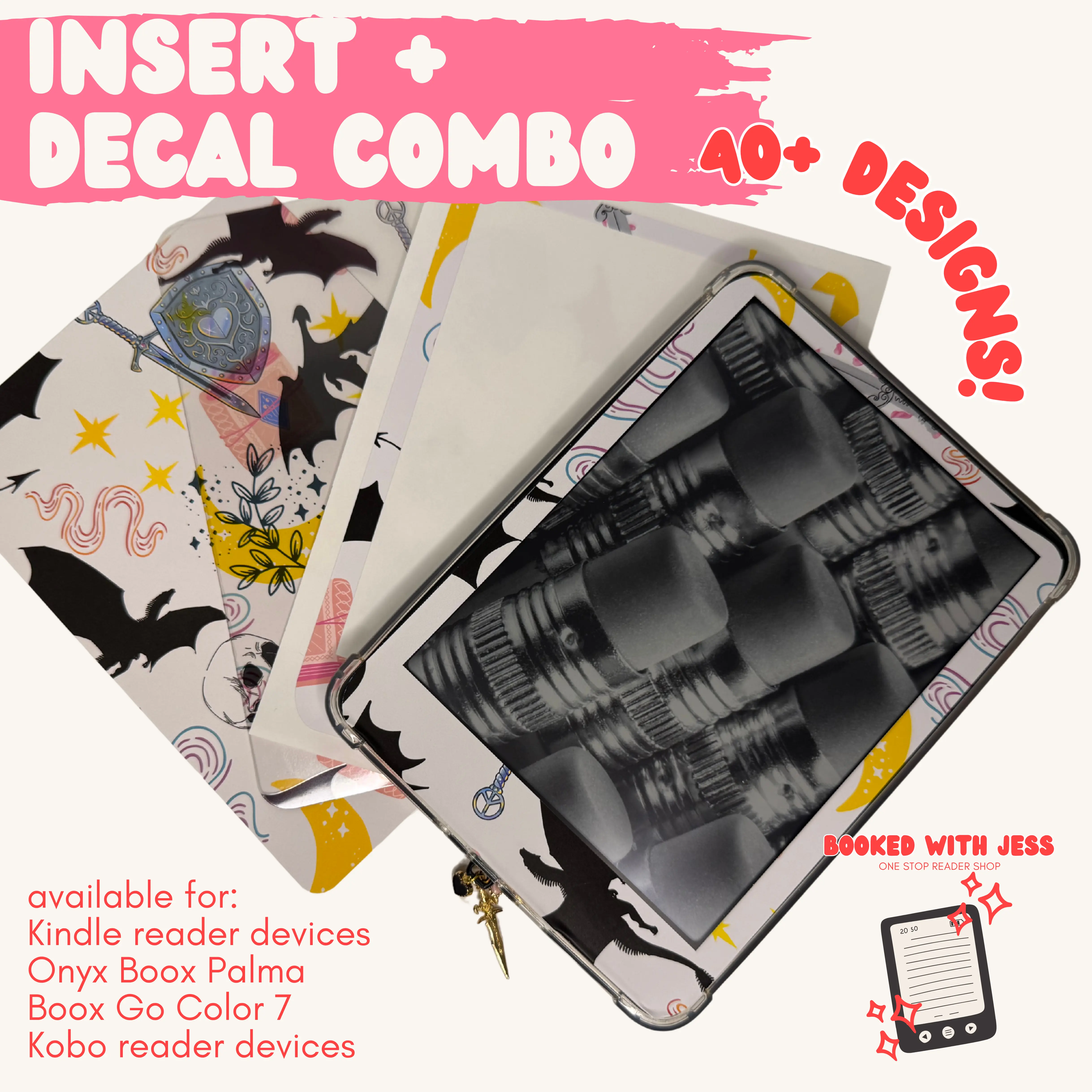Kobo Insert and Front Decal Combo