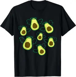 t-shirt Funny Avocado Pun Costume Holy Guacamole Costume T-ShirtMen and women can wear, black T-shirts