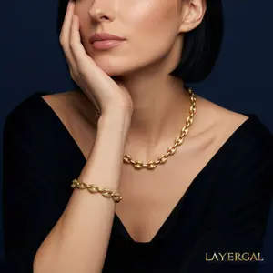 LG052 Embossing Coffee Beans Necklace/Bracelet
