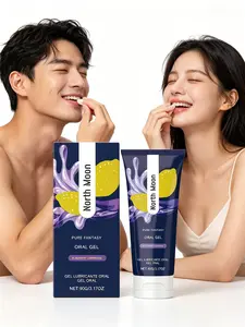 North Moon Blueberry Lemonade Flavored Oral Gel 90g, Water-Based Gentle Lube, Intimate Comfort Cream, Smooth & Long-Lasting for Intimate Moments