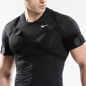 Adjustable Sports Double Shoulder Pads, Breathable Shoulder Pads, Double Shoulder Baskets, Badminton Shoulder Pads, Men's and Women's Sports Shoulder Pads