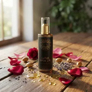 Moda Sutra Elixir Hair Oil – Nature Infused Hair Ritual – Healthy Hair – Restore Smooth Shining Hair - 100 ML – Luxurious Haircare Oil