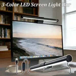 Adjustable LED Screen Lamp Bar, LED Desk Lamp, Featuring Three Colors, Ideal for Monitor Backlighting, Fill Lighting, Cabinet Illumination, Live Streaming, Gaming, Reading