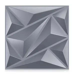Aadesh 3D Wall Panel (Includes One Roll of Mounting Tape), Interior Wall Decor, Diagonal Diamond Diamond Textured Pattern for Living Room, Lobby, Bedroom, Hotel, Office, Game Room, TV Backsplash, 11.8 x 11.8 Inches (Approx. 30 x 30 cm)