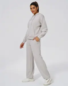 2 Piece Lounge Set | Classic-Fit Spacer Hoodie and Sweatpants with Pockets