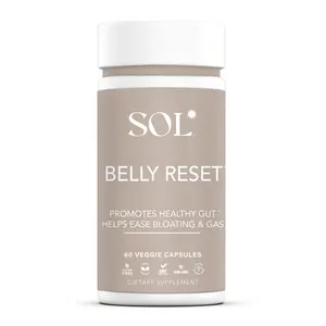 Sol Nutrition Belly Reset - Supports Natural Production of Digestive Enzymes and Probiotics, Eliminates Gas and Bloating, Promotes Regular Bowel Function