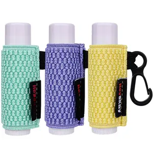3 count Lip Balm Holder Sleeves  Compact Clip On Lipstick Holder Chapstick Holder Lip Gloss Holder  Chapstick Elastic Sleeves