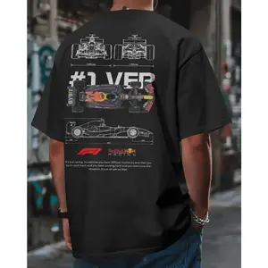 180gRed Bull F1 Fan Art Tee • Max Verstappen Graphic Shirt