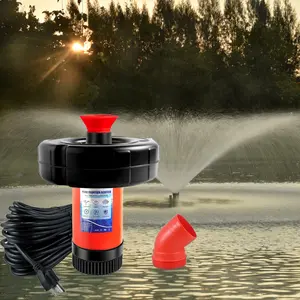 Pond Fountain Aerator 750W, 1HP 15000 GPH Floating Aerating Pump, 120ft Power Cord for Small & Large Ponds & Lakes (120V),outdoor