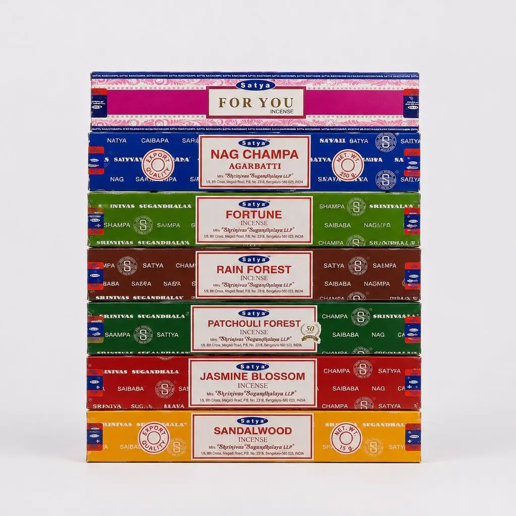 Satya Incense Sticks, Increase Spirituality & Relaxation, Lit Your Day With Holy Fragrance Scented Perfume Aroma Freshener Nag Champa