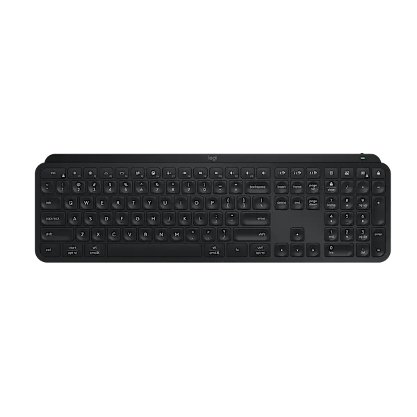 Logitech MX Keys S Silent Wireless Combination Keyboard - Low Profile, Fluid Precise Quiet Typing, Programmable Built-in Macros, Backlit, Bluetooth, USB-C Rechargeable Multi-Platform for Windows PC, Linux, Chrome, Mac (Black), Silent Keyboards, Bluetooth