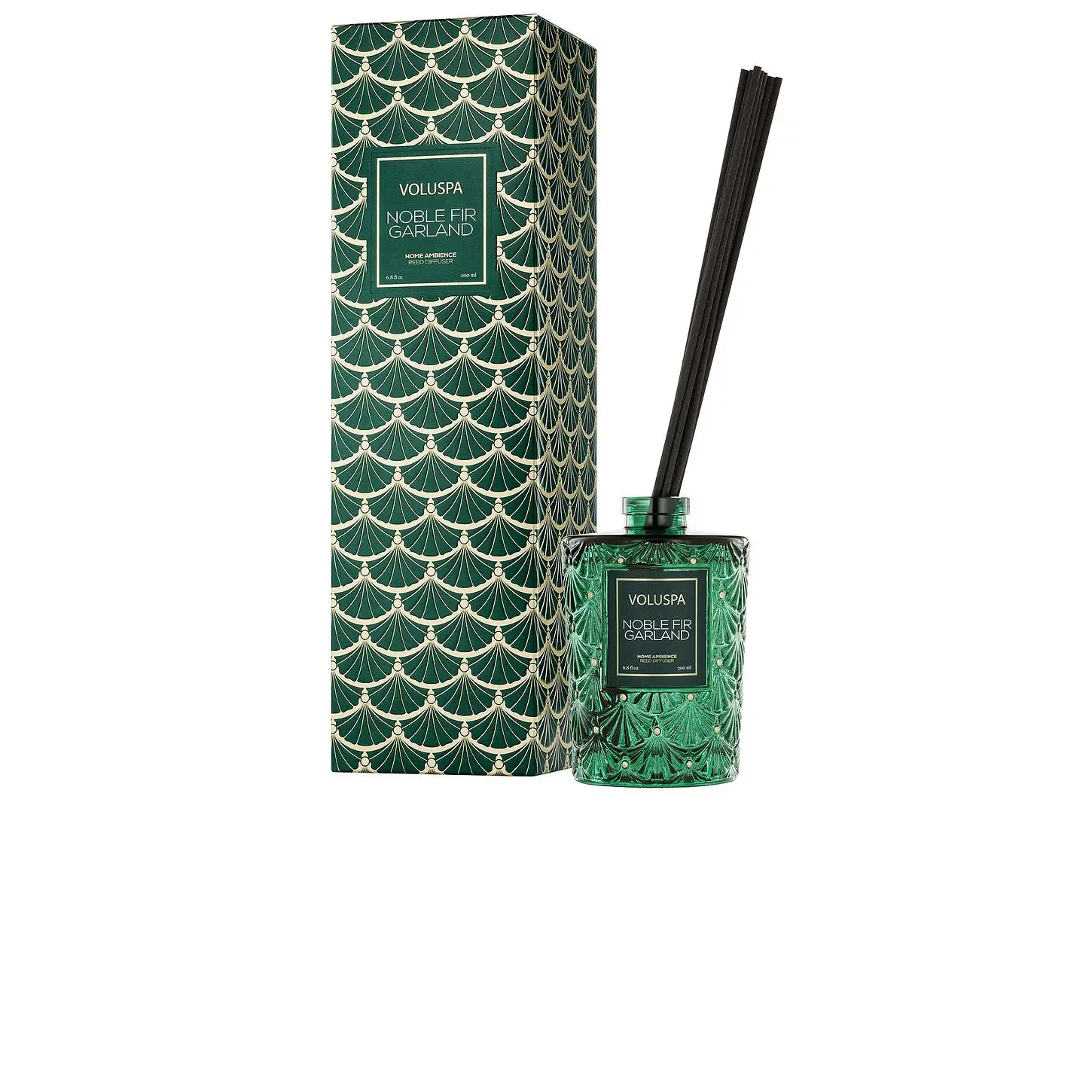 Voluspa Noble Fir Garland Reed Diffuser in Noble Fir Voluspa Noble Fir Garland Reed Diffuser in Noble Fir