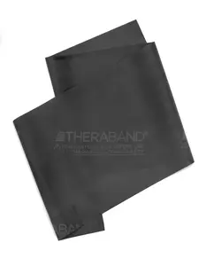 THERABAND 7.3 lbs Professional Latex Resistance Bands, Individual 6 Ft Elastic Band as Exercise Equipment, Physical Therapy, Pilates, At-Home Workouts, 6 Foot, Black, Special Heavy, Level 6