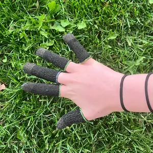 DigitSock Silver Fingers 5/pkg Naturally Antimicrobial, Washable Screen-Friendly Compression, Style Unique Protection, Conductive & Comfortable and Form Fitting on Fingers and Independently Lab Tested Before and After 25 Wash Cycles.