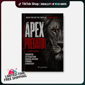 [Deals For You Days]Prycken APEX PREDATOR: Master Human Nature, Power, Attraction & Strategic Thinking — Daily Reading for Adult Men, Personal Growth, Professional Development, Strategic Thinking, and the Perfect Gift | Limited-Time Free Shipping