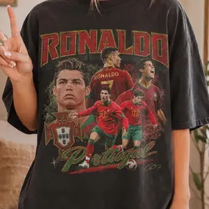 Litmited Cristiano Ronaldo Portugal Soccer 2026 Vintage 90s Styles T-Shirt Y2U 5O9