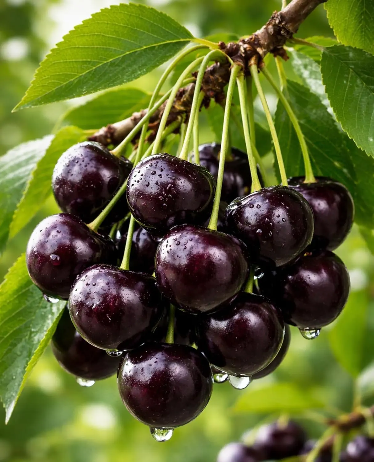 3 Black Cherry Fruit Tree Plants - Live Plant Seedling - Prunus serotina, Great for Home and Garden Yards Planting 3 Care Thrive, Cherry Tree Seedlings, Fruit Bearing