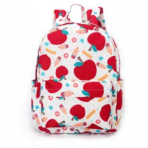 Red apple pencil Print Kids Backpack