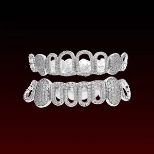GBT Open Face Iced Fang Custom Moissanite Grillz