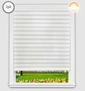 Original Fabric Light Filtering Shades - White - 2 Pack