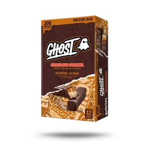 GHOST PROTEIN BARS | Chocolate Caramel - 12 Pack